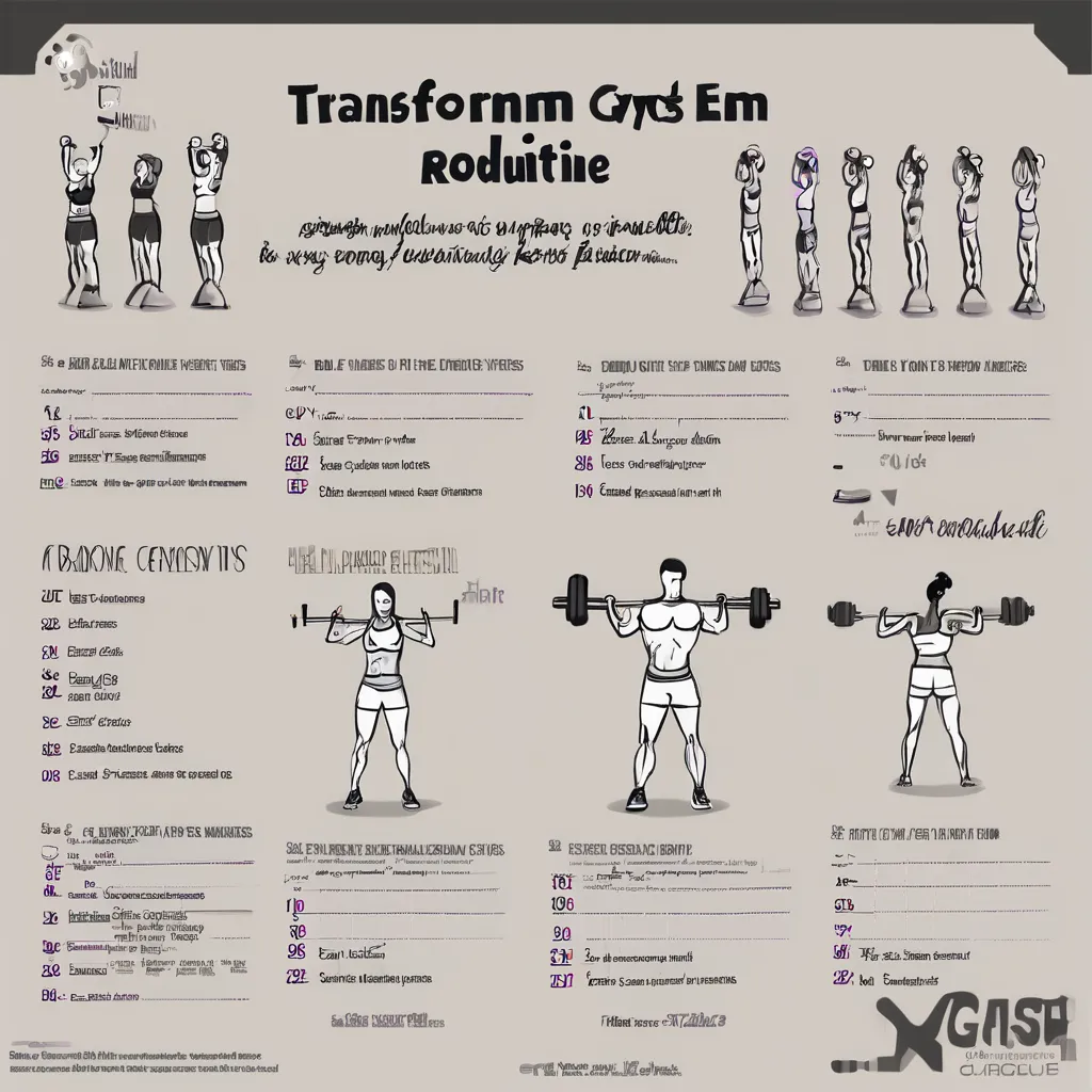 Transform your gym routine FREE downloadable PDF exercise chart