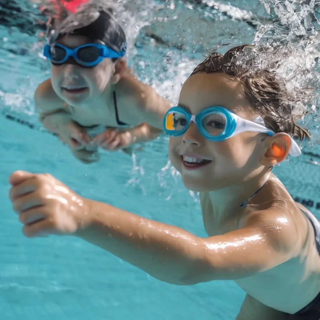Beginner swimming training in progress