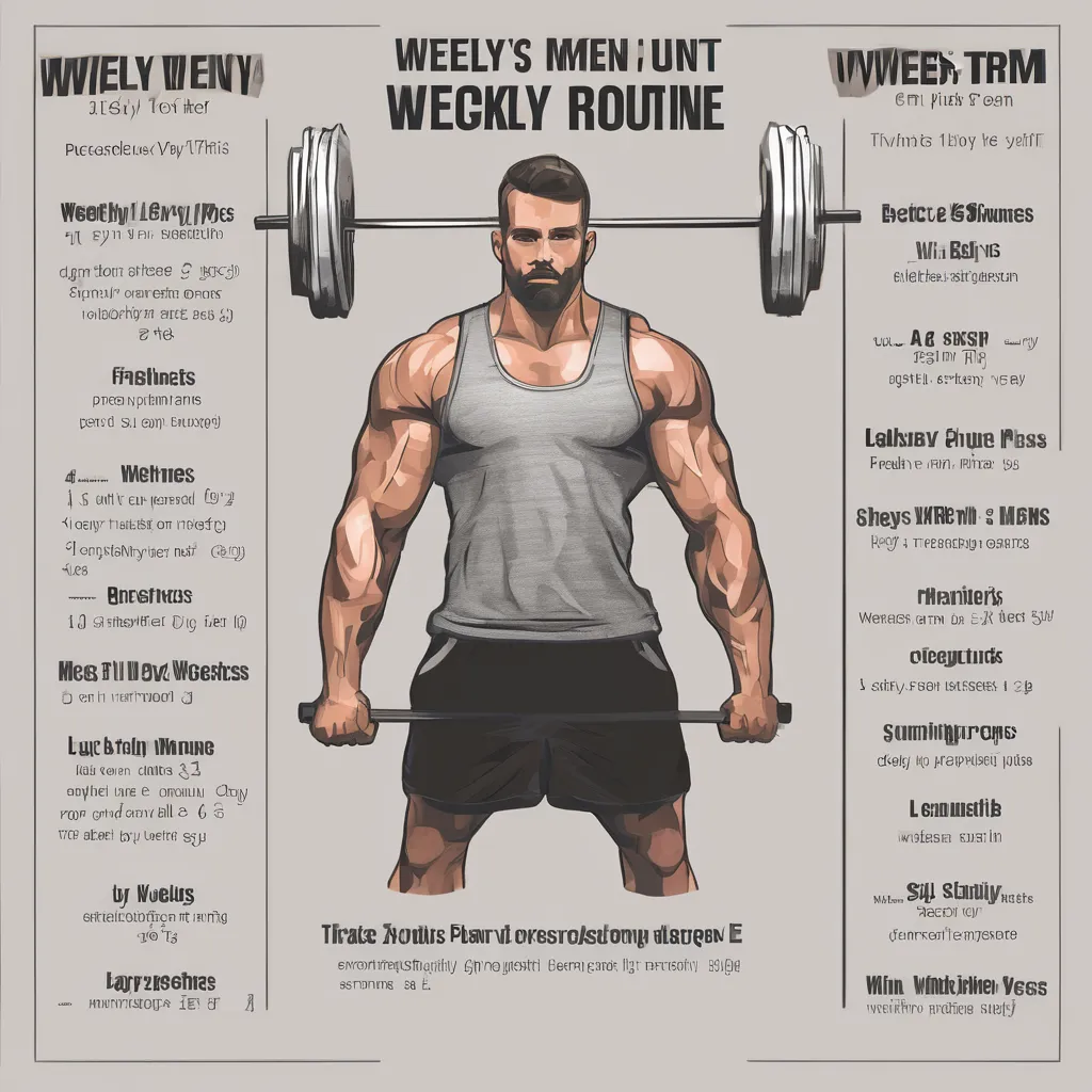 Download weekly mens gym routine