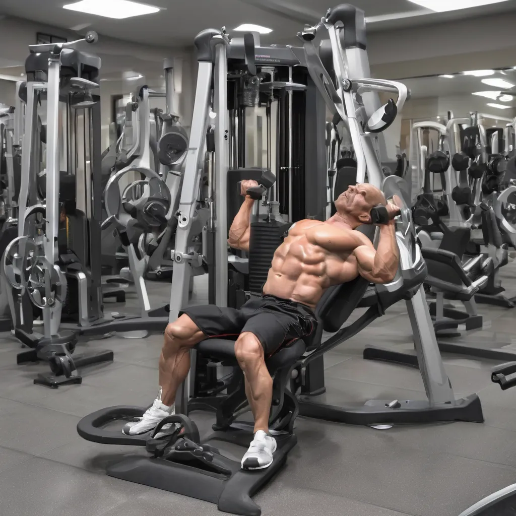 Modernas máquinas de musculación profesionales